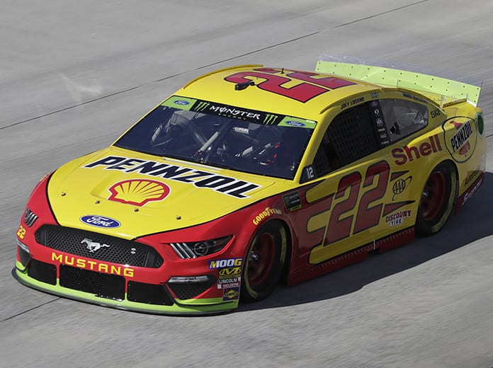 Joey Logano paced the opening practice of the day Friday at Dover Int'l Speedway. (HHP/Harold Hinson Photo)