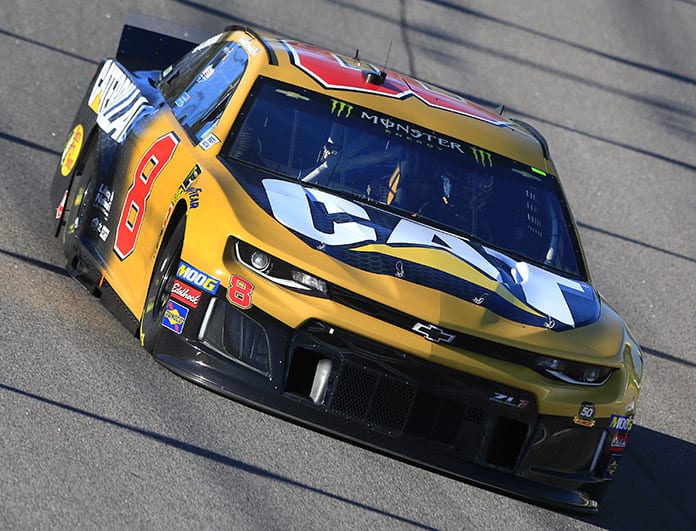 Daniel Hemric had the fastest lap of the day during Monster Energy NASCAR Cup Series practice at Kansas Speedway. (HHP/Jeff Flurharty Photo)