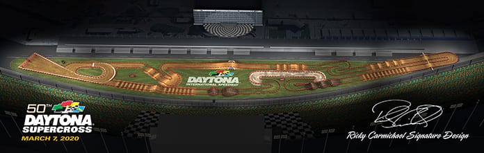 The 2020 Daytona Supercross course.