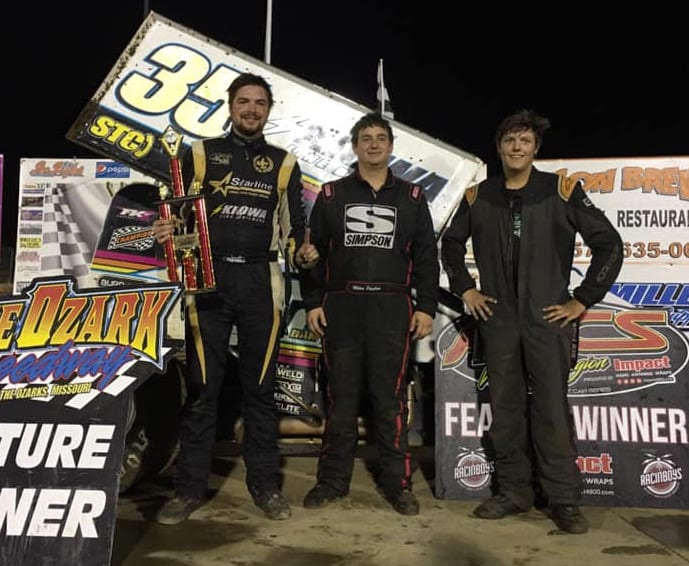 Jonathan Cornell (center) shares the podium with Miles Paulus and Ben Brown. (ASCS photo)