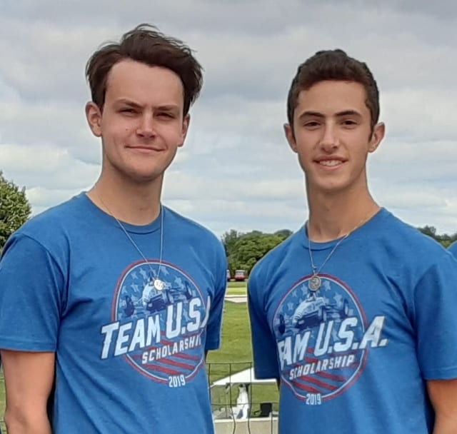 Scott Huffaker (left) and Josh Green have received the Team USA Scholarships.