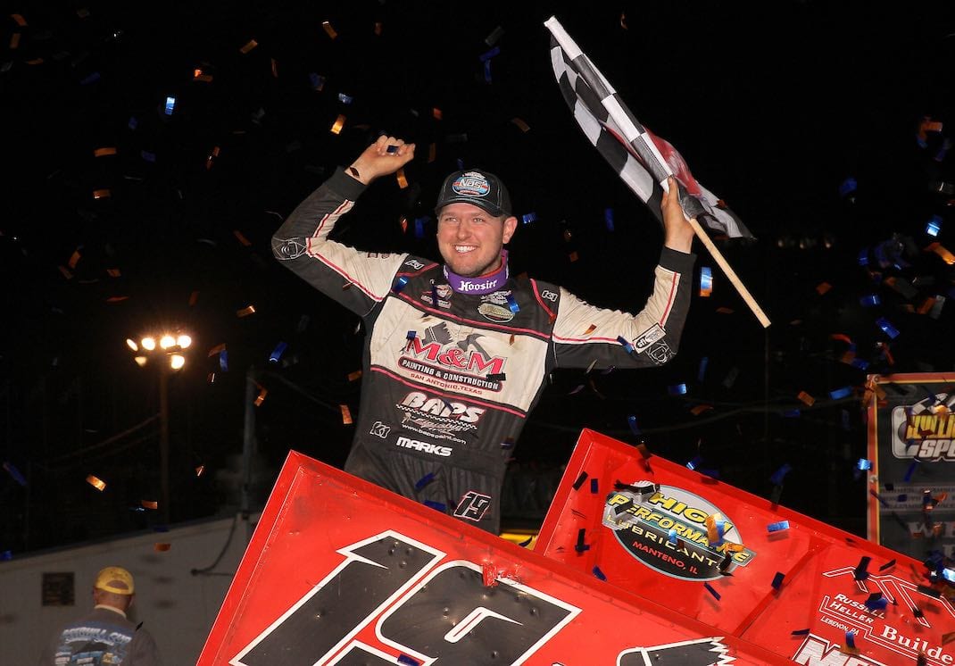 Brent Marks won the National Open at Williams Grove Speedway. (Dan Demarco photo)