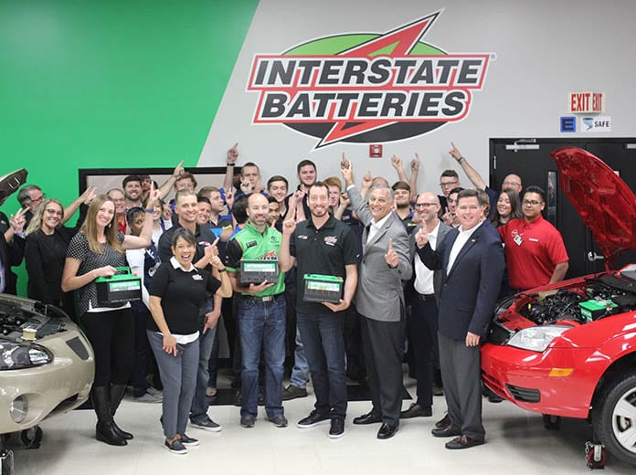 Kyle Busch helped the NASCAR Technical Institute and Interstate Batteries unveil the remodeled Electrical Applications classroom and lab.