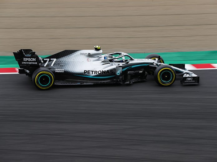 Valtteri Bottas was fastest in Formula One practice Friday for the Japanese Grand Prix. (Mercedes Photo)