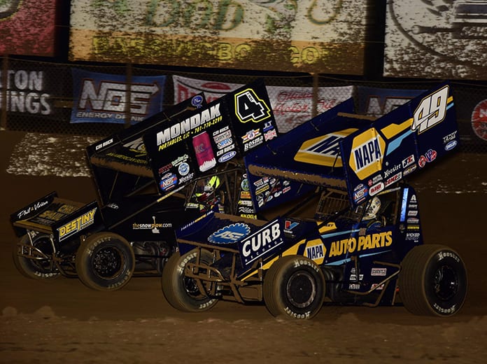 Brad Sweet (49) remains on top of the National Sprint Car Rankings for the seventh-straight week. (Mark Funderburk Photo)