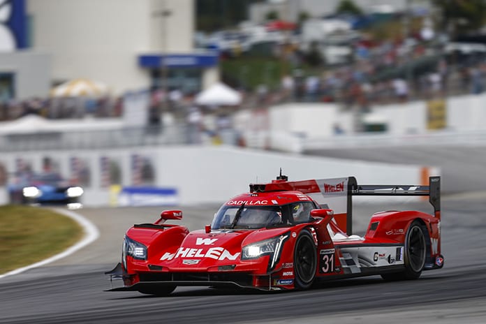 Felipe Nasr, Pipo Derani and Eric Curran have dominated the early portion of the Petit Le Mans. (IMSA Photo)