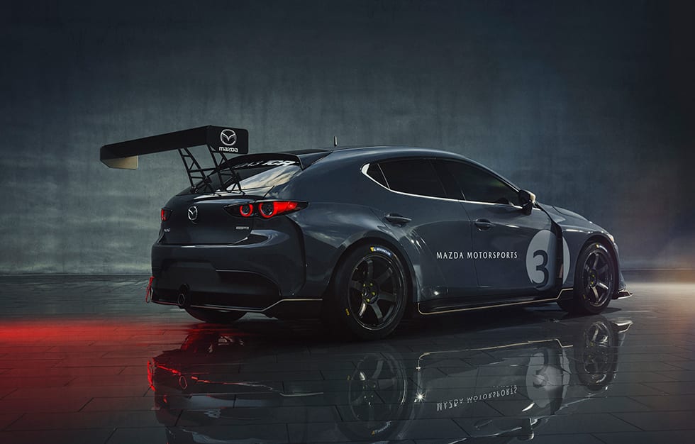 Mazda will return to the IMSA Michelin Pilot Challenge in 2020 with the new Mazda3 TCR race car.