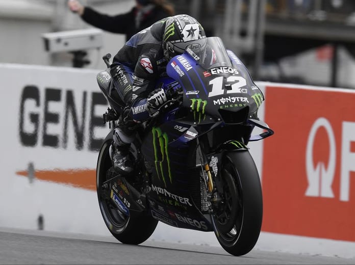 Maverick Vinales is on the pole for Sunday's MotoGP event in Australia. (Yamaha Photo)