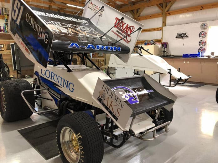 Aaron Reutzel will drive for Caleb Martin during the Texas Sprint Car Nationals this week.