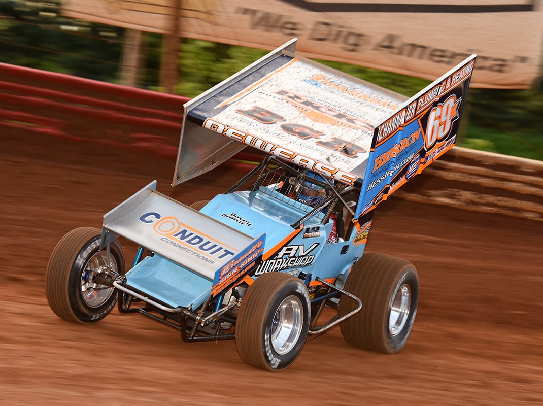Lance Dewease at Lincoln Speedway. (Paul Arch Photo)