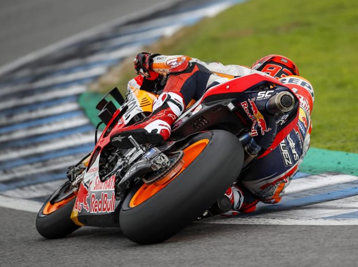 Marc Marquez topped the second day of testing Tuesday in Jerez, Spain. (Honda Photo)