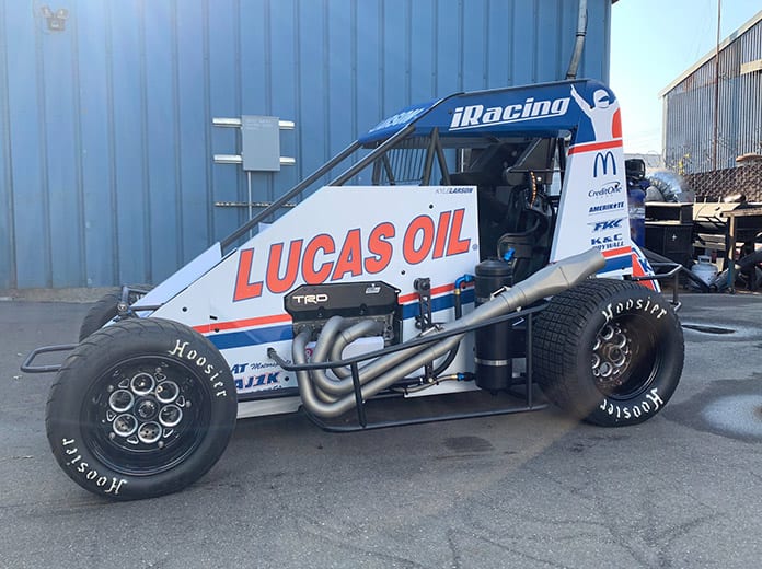 Lucas Oil will back Kyle Larson's No. 1k midget in six midget events during the winter months. (KLR Photo)