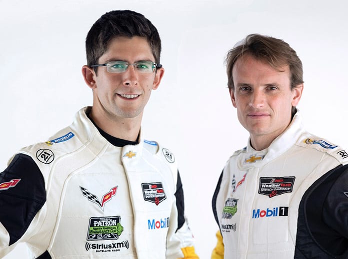 Jordan Taylor (left) will join Corvette Racing on a full-time basis, and partner with Antonio Garcia (right) in the No. 3 Mobil 1/SiriusXM Corvette C8.R next season.