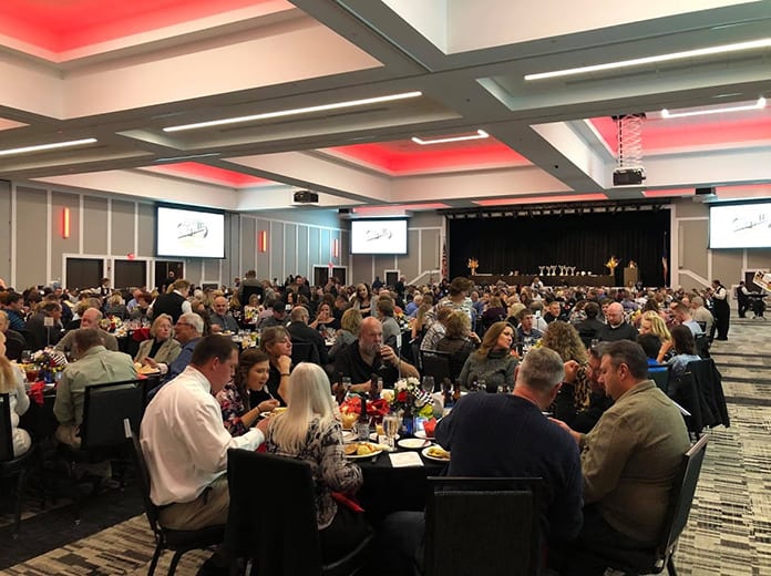 More than 650 guests were on hand for the Knoxville Raceway banquet on Saturday night.
