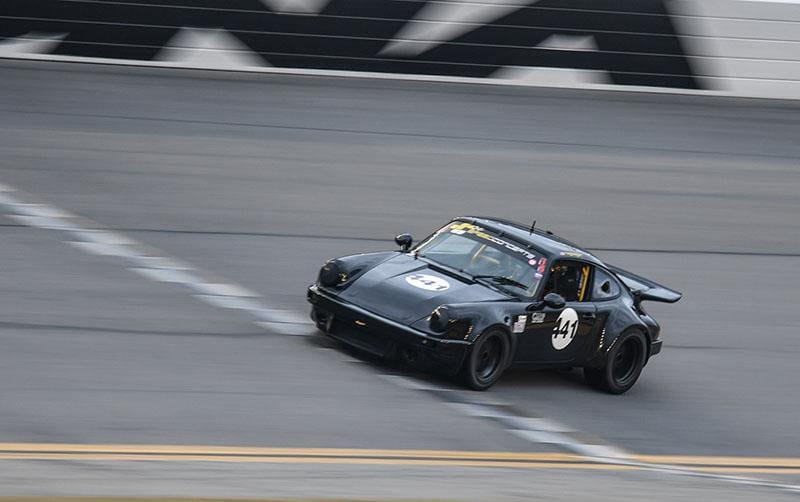 Todd Treffert on track Thursday at Daytona Int'l Speedway in his Speedconcepts 1974 No. 441 Porsche 911 IROC.