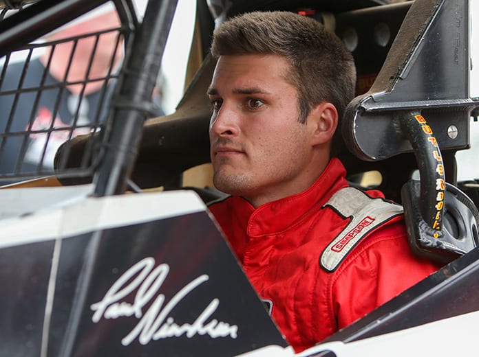 Paul Nienhiser will drive for Jim Neuman during the Chili Bowl in January. (Adam Fenwick Photo)