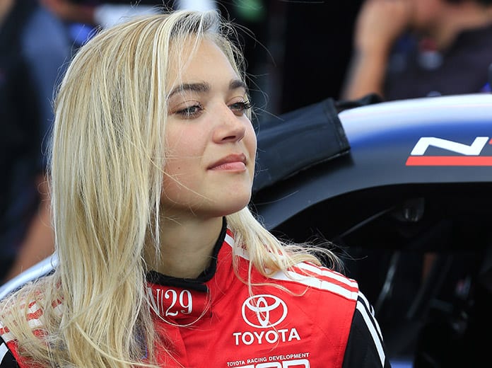 Natalie Decker will drive for Ken Schrader Racing and FURY Race Cars during the ARCA Menards Series opener at Daytona Int'l Speedway. (HHP/Jeff Fluharty Photo)