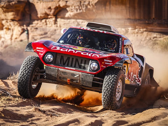 Carlos Sainz padded his lead atop the Dakar Rally standings on Thursday. (Dakar Rally Photo)