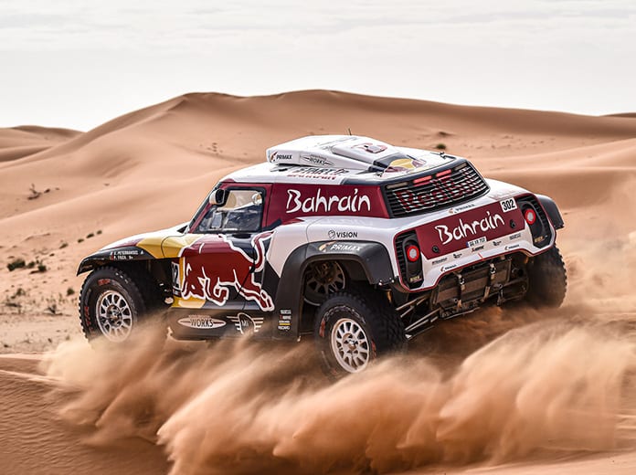 Stephane Peterhansel raced to victory in Friday's Dakar Rally stage. (Dakar Rally Photo)