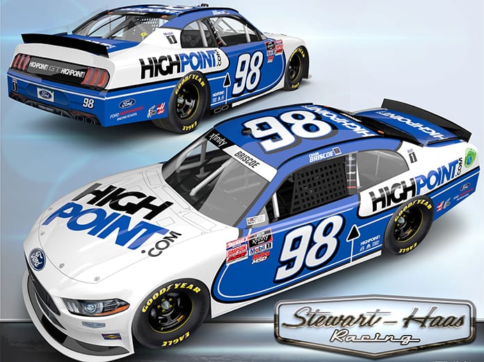 HighPoint will serve as a primary sponsor of Chase Briscoe and Stewart-Haas Racing in 10 NASCAR Xfinity Series events.