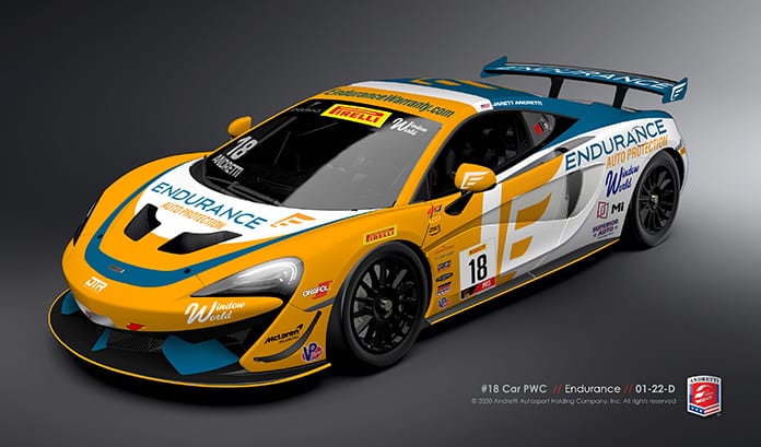 Endurance will continue to sponsor Andretti Autosport's No. 18 McLaren driven by Jarett Andretti.