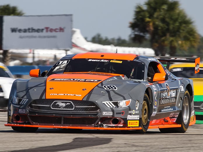 Ernie Francis Jr. raced to the top spot in Trans-Am Series qualifying on Saturday at Sebring Int'l Raceway.