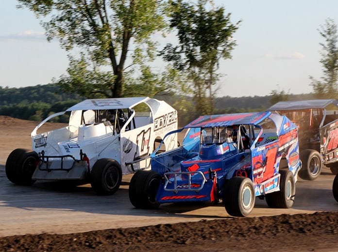 The King of Dirt Racing Crate Modified Series will compete at The Flat Track at New Hampshire Motor Speedway in September. (Alan Ward Photo)