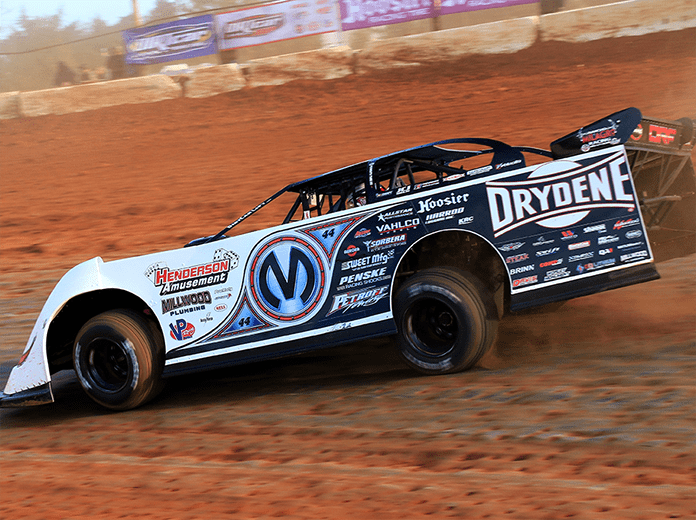 Chris Madden will lead the Drydene Xtreme DIRTcar Series into the series finale on Feb. 29 at Modoc Raceway. (Richard Barnes Photo)