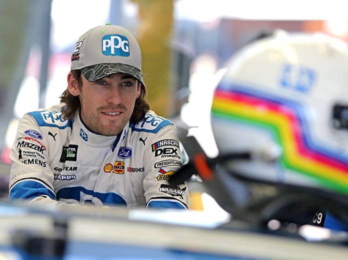 Ryan Blaney was happy to complete his contract extension with Team Penske, which will be his home in the NASCAR Cup Series for the foreseeable future. (HHP/Tom Copeland Photo)