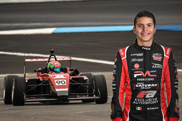 Manuel Cabrera will be back with Exclusive Autosport to compete in the Cooper Tires USF2000 Championship.