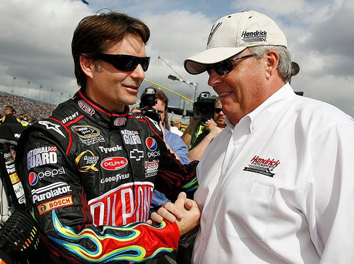 Jeff Gordon (left) will induct Rick Hendrick (right) into the Motorsports Hall of Fame of America.