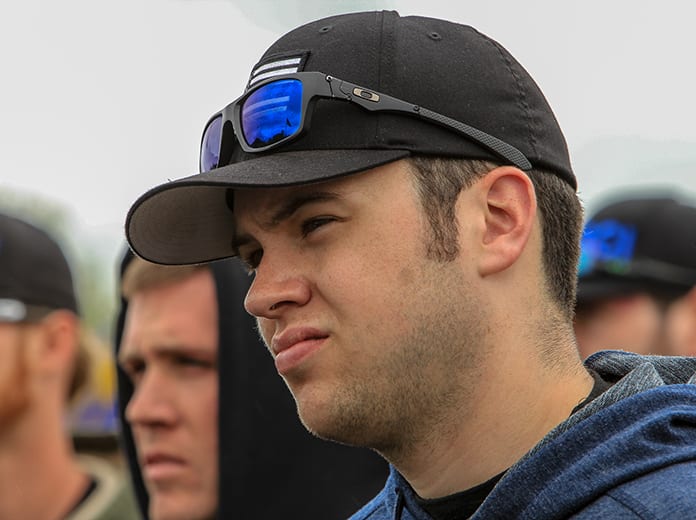 Northeastern late model racer Wyatt Alexander is helping his parent's family business while watching and waiting to see what happens amid the COVID-19 outbreak. (Adam Fenwick Photo)