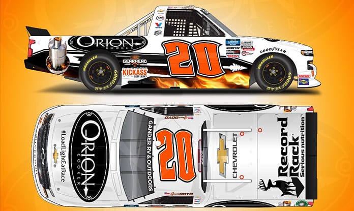 Orion Cooker will sponsor Spencer Boyd on Saturday at Atlanta Motor Speedway.