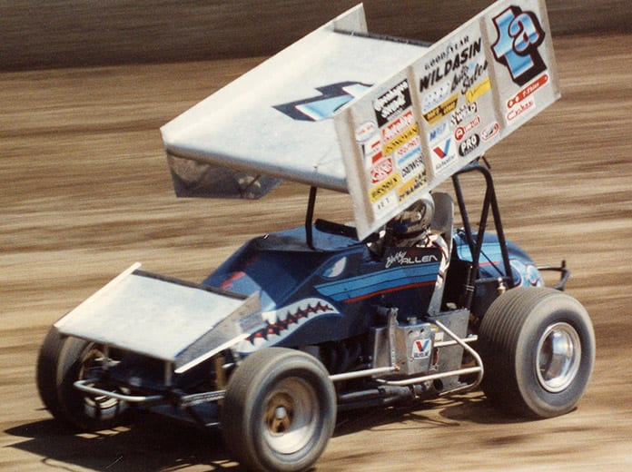 Bobby Allen beat the best the World of Outlaws had to offer at Eldora Speedway in 1986. (Paul Arch Photo)