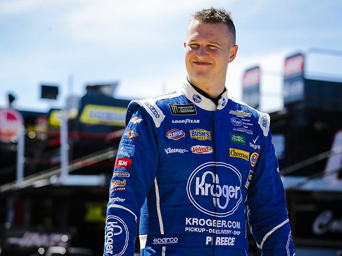 Ryan Preece (pictured) and Landon Cassill both advanced to the NBC eSports Short Track iRacing Challenge finale on Wednesday. (HHP/Barry Cantrell Photo)
