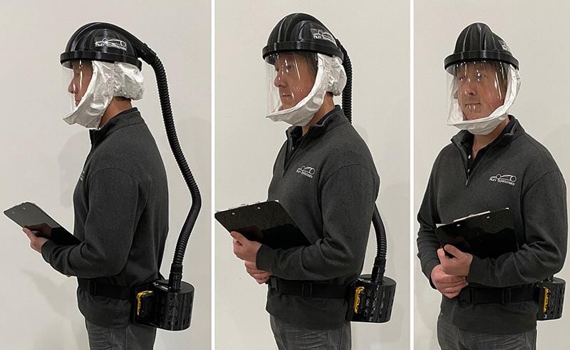 Riley Technologies has completed its first powered air purifying respirator for testing.