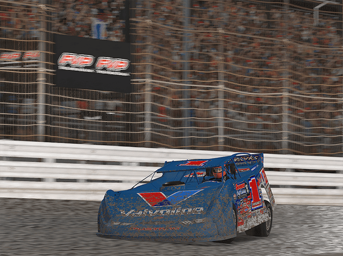 Logan Seavey bested the field to win Monday's World of Outlaws Morton Buildings Late Model iRacing Invitational at virtual Knoxville Raceway.