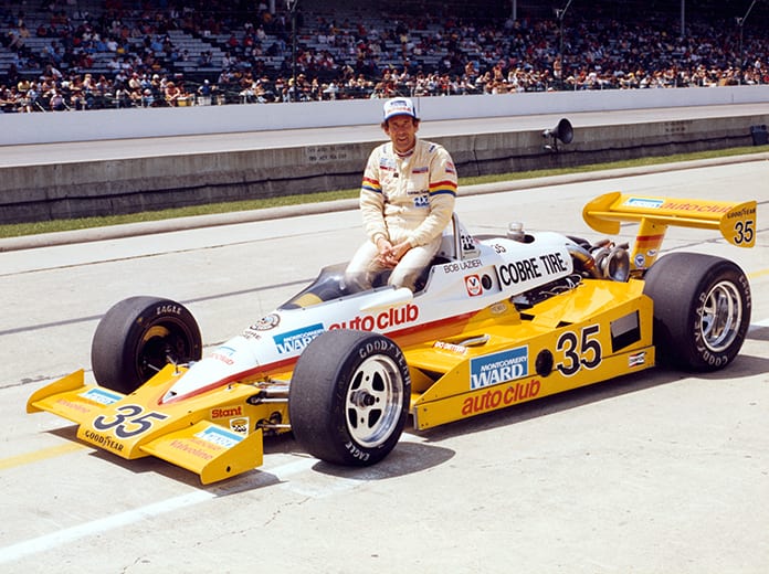 Bob Lazier at Indianapolis Motor Speedway in 1981. (IMS Photo)