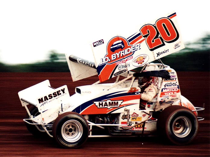 Danny Lasoski had a long and successful sprint car racing career, but he's serving in a mentorship role with Mason Daniel. (Chris Dolack Photo)