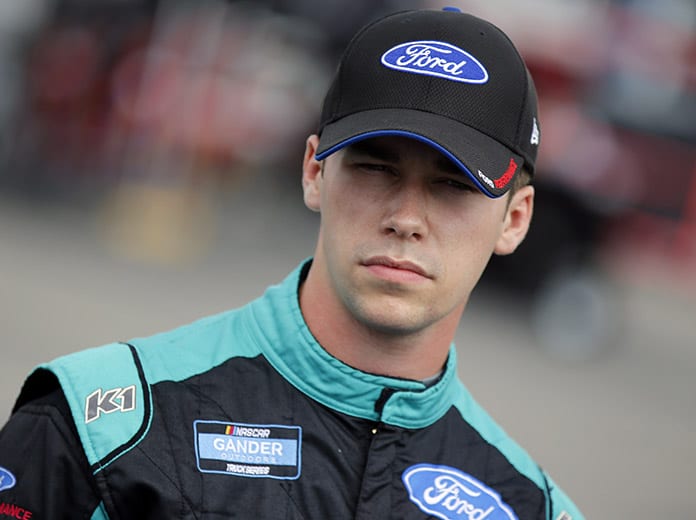 Ben Rhodes will start from the pole during Tuesday's NASCAR Gander RV & Outdoors Truck Series event at Charlotte Motor Speedway. (HHP/Andrew Coppley Photo)