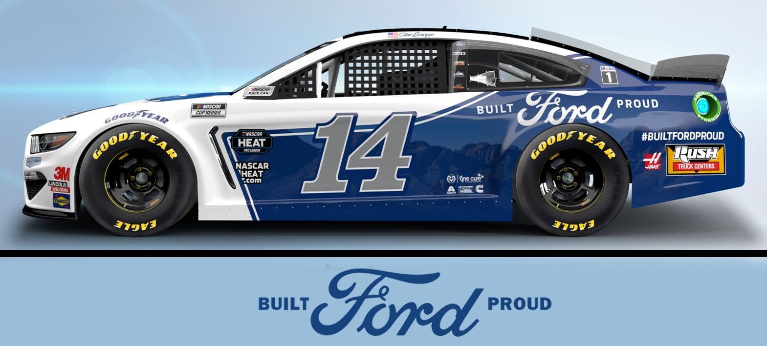 Built Ford Proud will be highlighted on Clint Bowyer's No. 14 Ford this weekend at Bristol Motor Speedway.