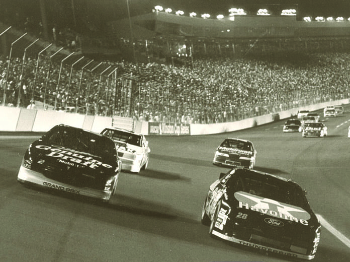 The 1992 edition of The Winston at Charlotte Motor Speedway was run under the lights.
