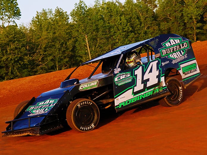 Jeff Robinson raced to victory on Saturday at Lake View Motor Speedway.