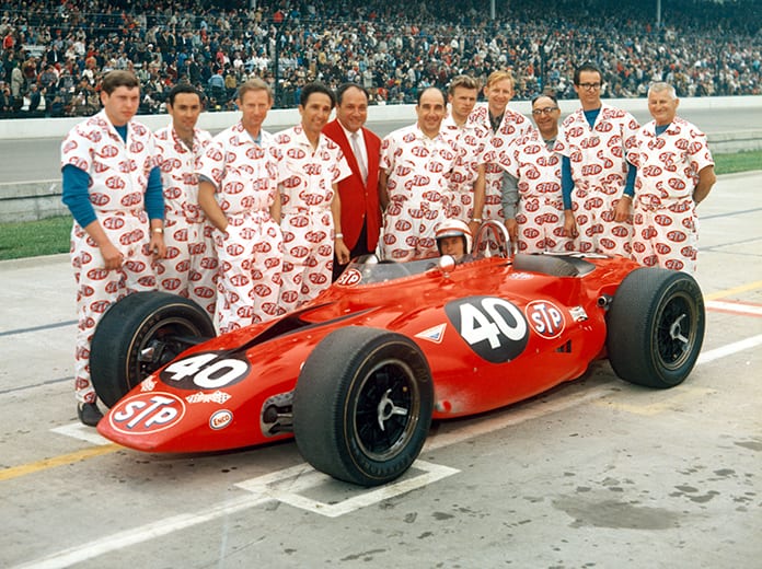 Parnelli Jones drove the turbine-powered STP entry owned by Andy Granatelli in the 1967 Indianapolis 500. (IMS Photo)