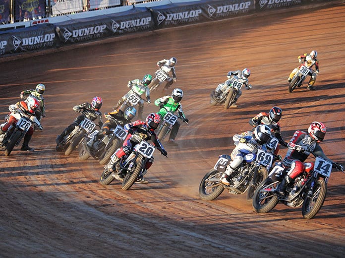 American Flat Track will return to The Dirt Track at Charlotte on Oct. 9-10, the same weekend that NASCAR will compete across the street at Charlotte Motor Speedway. (Adam Fenwick Photo)