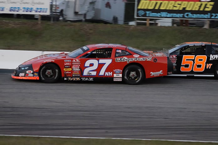 Wayne Helliwell Jr., seen here in this file photo, captured the Oxford 150 on Sunday at Oxford Plains Speedway. (Daniel Holben photo)