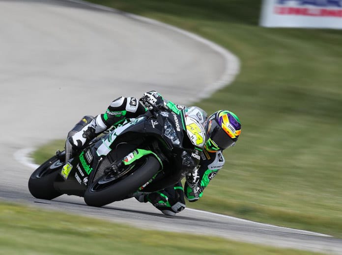 HONOS Racing's Richie Escalante won his third straight Supersport race at Road America on Saturday. (Brian J. Nelson Photo)