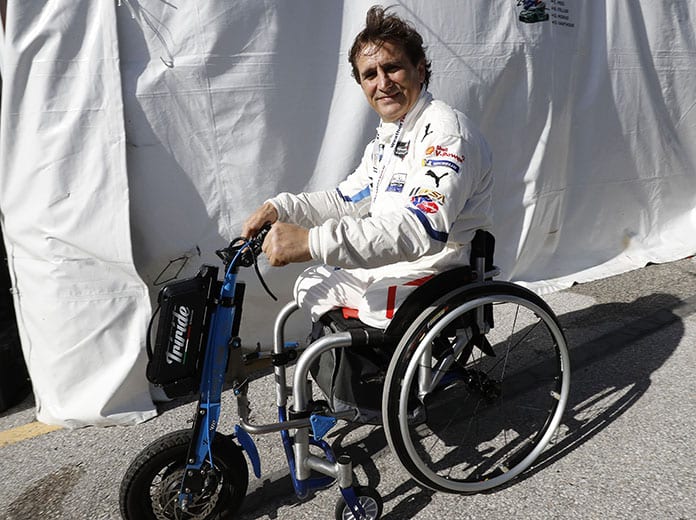 Alex Zanardi has reportedly been seriously injured following a handbike crash in Italy on Friday. (IMSA Photo)