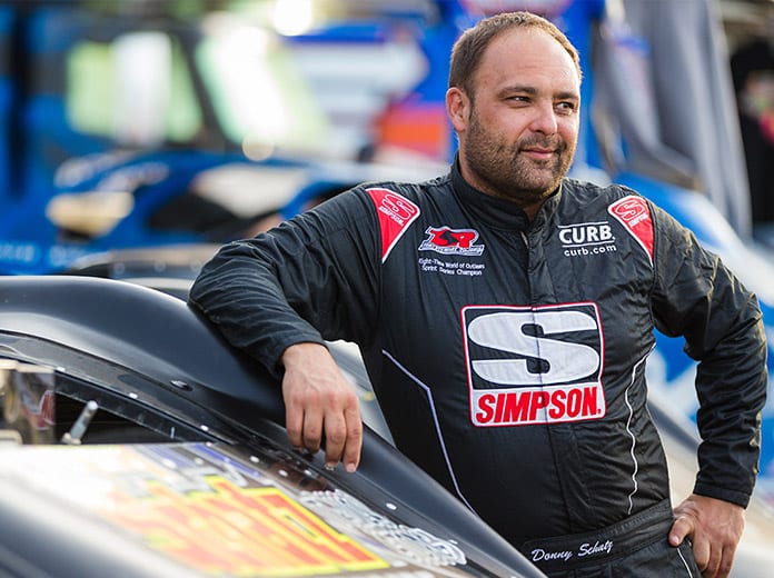 Donny Schatz doesn't get the chance to race a late model often, but he'll do that this weekend against the World of Outlaws Morton Buildings Late Model Series. (Chris Owens Photo)