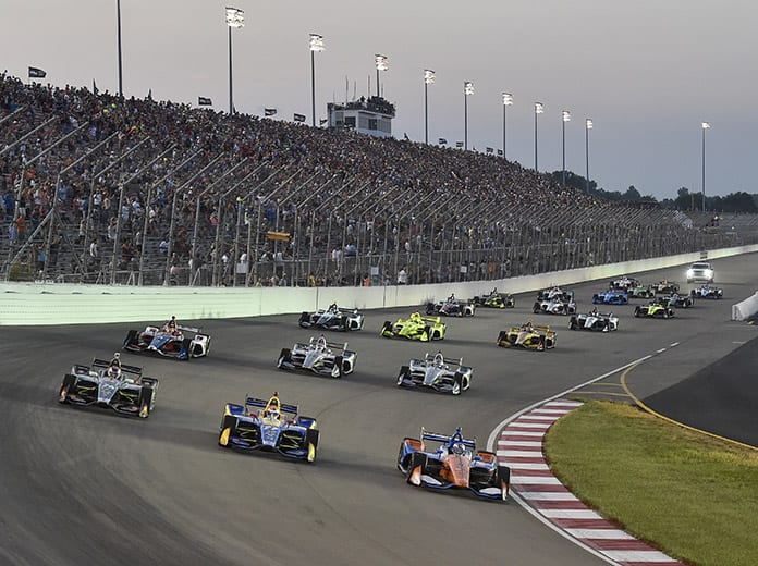 The NTT IndyCar Series will compete in doubleheaders at Gateway Motorsports Park (pictured), the Mid-Ohio Sports Car Course and the Indianapolis Motor Speedway Road Course. (IndyCar Photo)